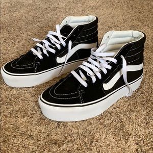 Vans Shoes - Black Platform High Top Vans Vans Shoes - Black Platform High Top Vans